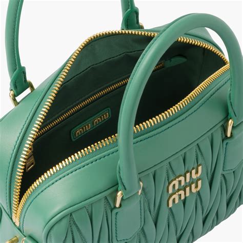 miu miu matelasse top handle tote|Sage Green Matelassé Nappa Leather Top.